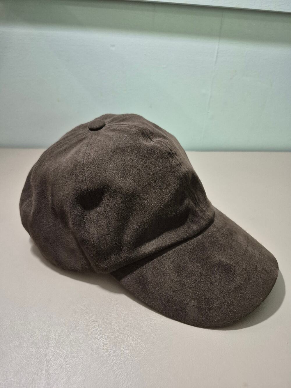 Weatherproof Brown Faux Suede Baseball Cap Adjustable One Size NWOT Casual Hat